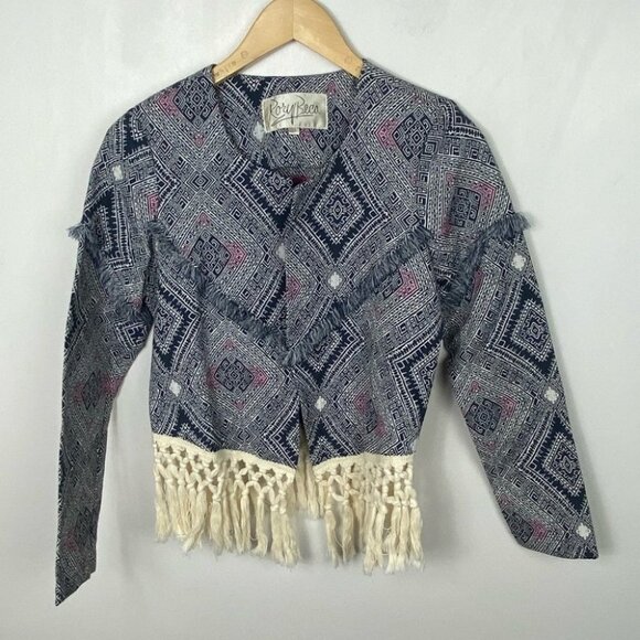 Rory Beca Anthropologie Revolve Bikes Jacket Fringe Hippie Bohemian Size XS Boho - Picture 12 of 14